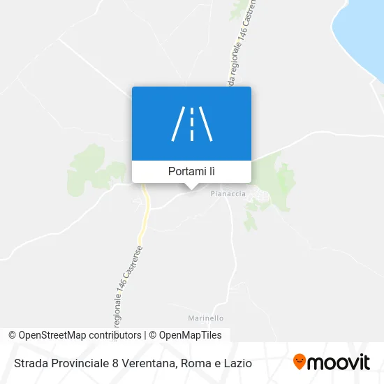 Mappa Strada Provinciale 8 Verentana