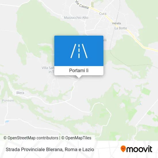 Mappa Strada Provinciale Blerana