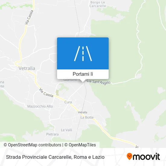 Mappa Strada Provinciale Carcarelle