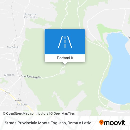 Mappa Strada Provinciale Monte Fogliano