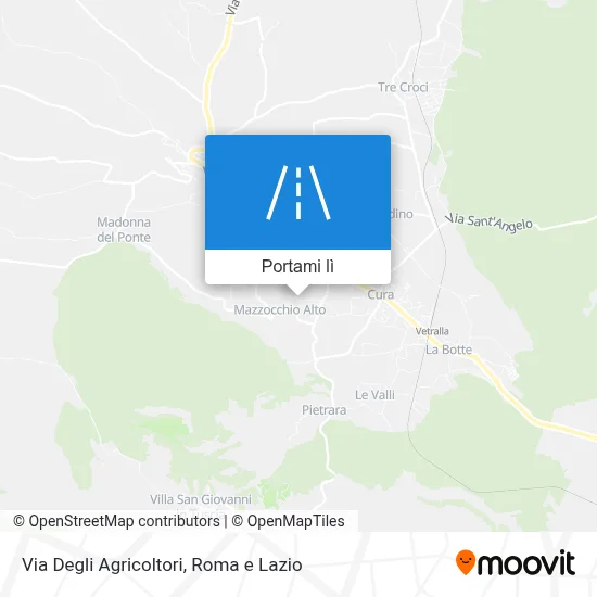 Mappa Via Degli Agricoltori
