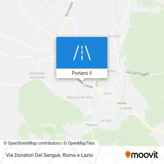 Mappa Via Donatori Del Sangue