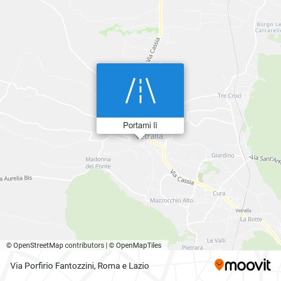 Mappa Via Porfirio Fantozzini
