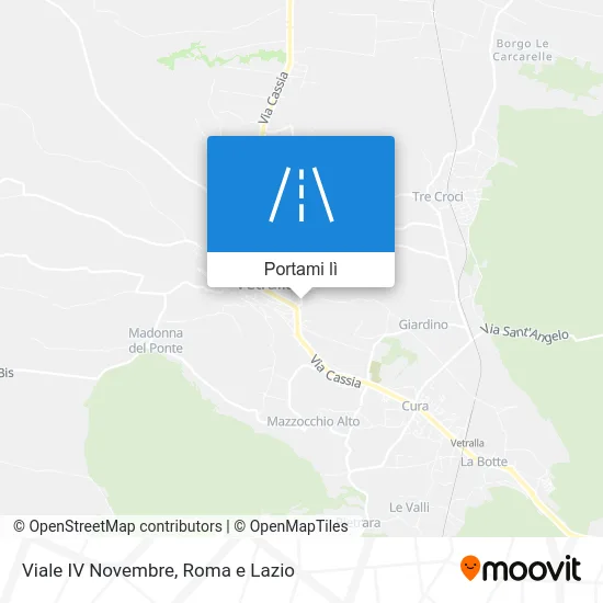 Mappa Viale IV Novembre