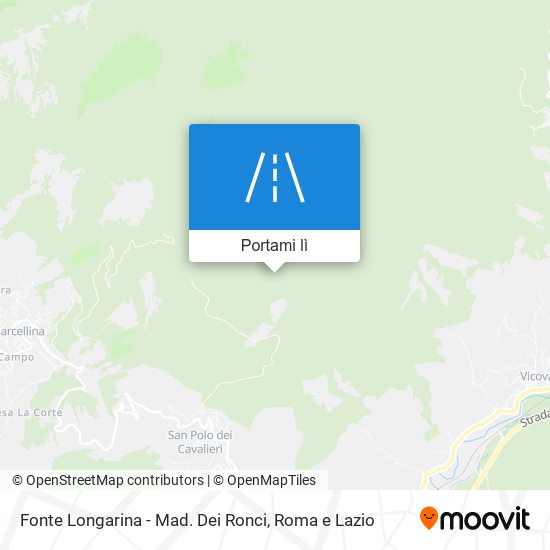 Mappa Fonte Longarina - Mad. Dei Ronci