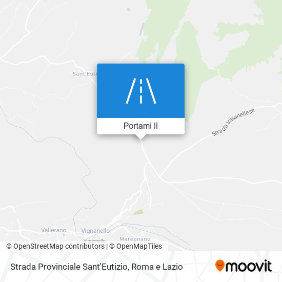 Mappa Strada Provinciale Sant'Eutizio