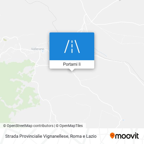 Mappa Strada Provincialie Vignanellese