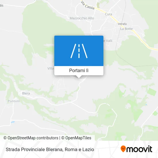 Mappa Strada Provinciale Blerana