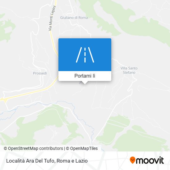 Mappa Località Ara Del Tufo