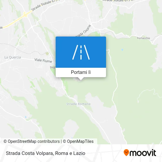 Mappa Strada Costa Volpara