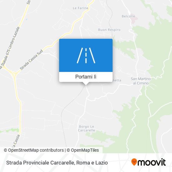 Mappa Strada Provinciale Carcarelle