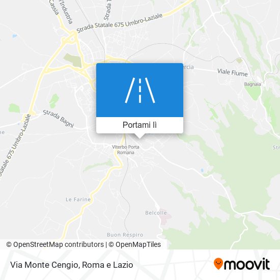 Mappa Via Monte Cengio
