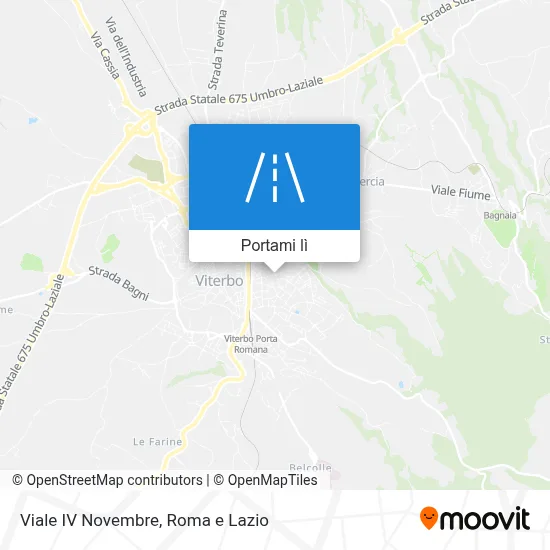 Mappa Viale IV Novembre