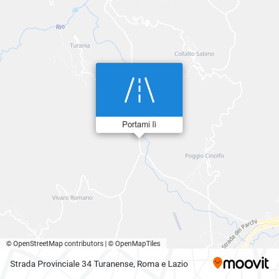 Mappa Strada Provinciale 34 Turanense