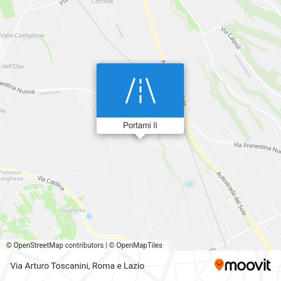 Mappa Via Arturo Toscanini