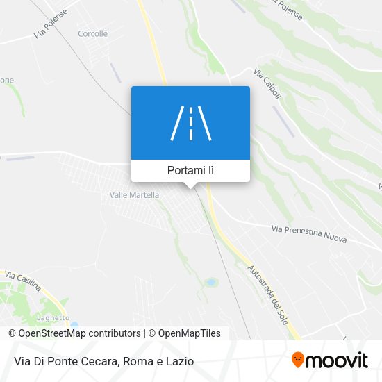 Mappa Via Di Ponte Cecara
