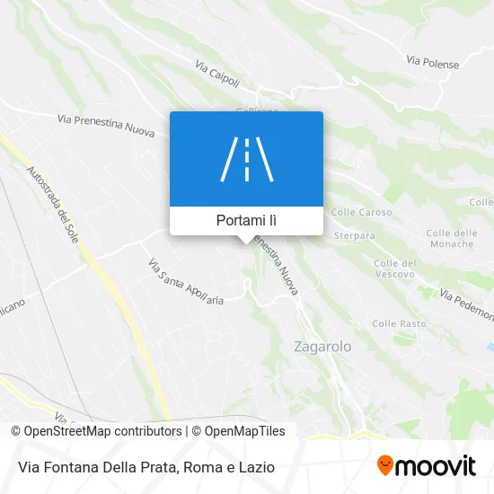 Mappa Via Fontana Della Prata