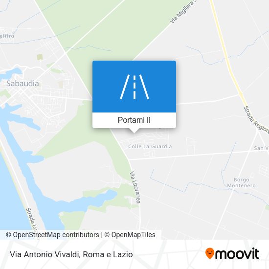 Mappa Via Antonio Vivaldi