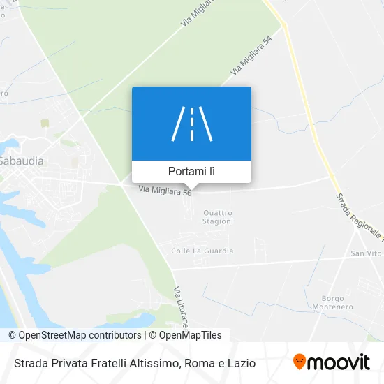 Mappa Strada Privata Fratelli Altissimo