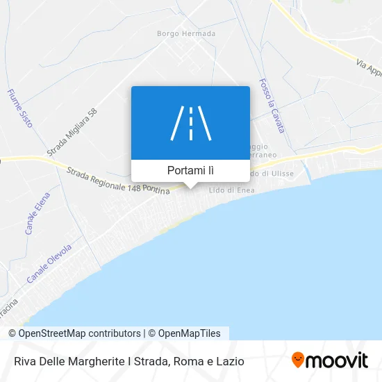 Mappa Riva Delle Margherite I Strada