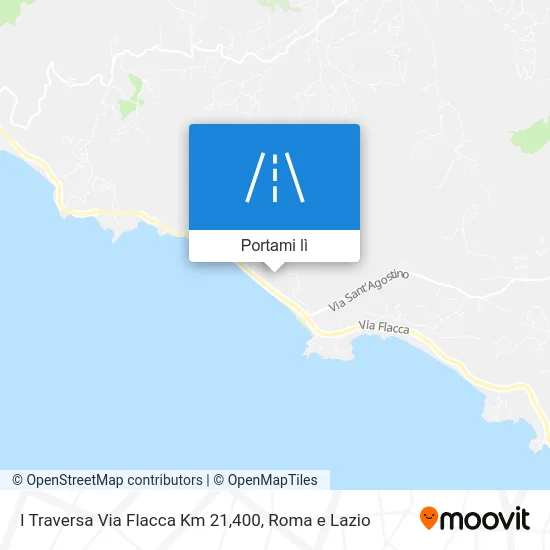 Mappa I Traversa Via Flacca Km 21,400