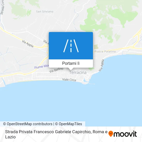 Mappa Strada Privata Francesco Gabriele Capirchio