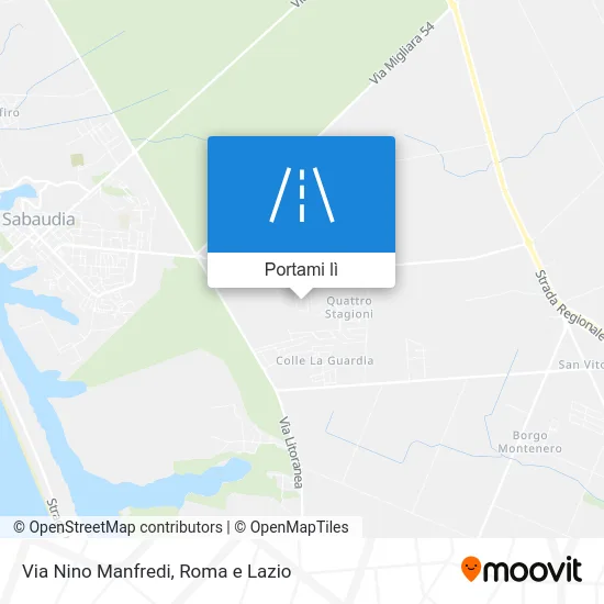 Mappa Via Nino Manfredi