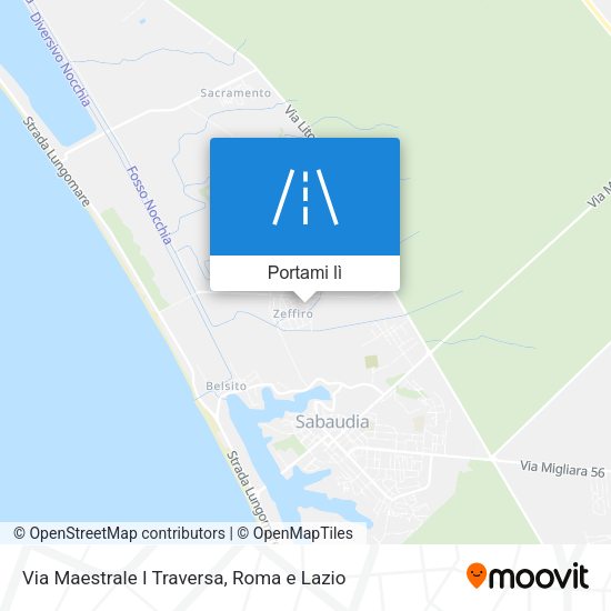 Mappa Via Maestrale I Traversa
