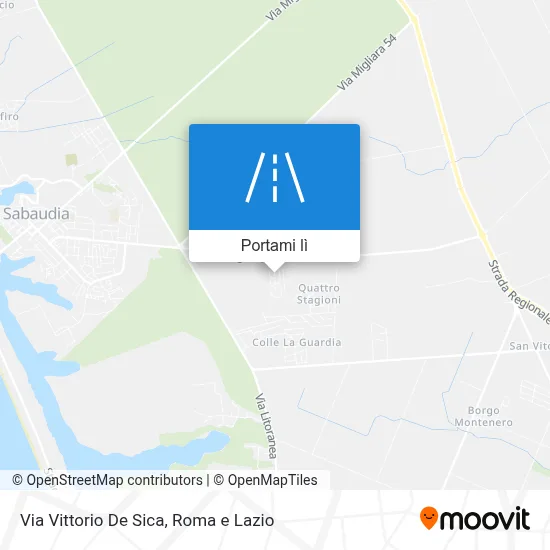 Mappa Via Vittorio De Sica