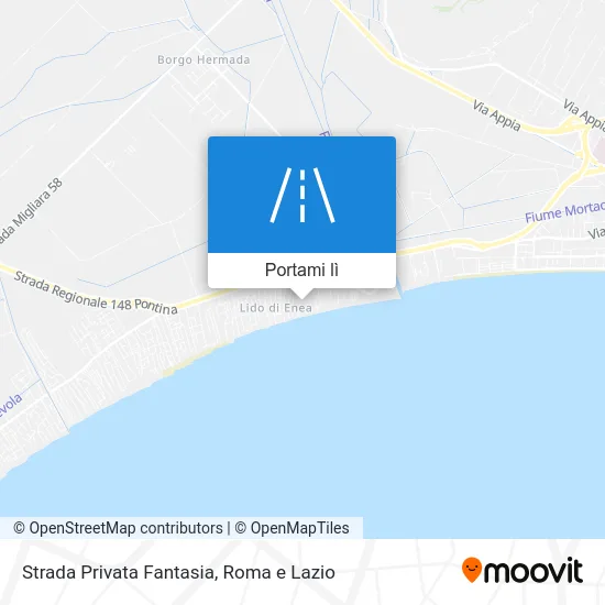 Mappa Strada Privata Fantasia
