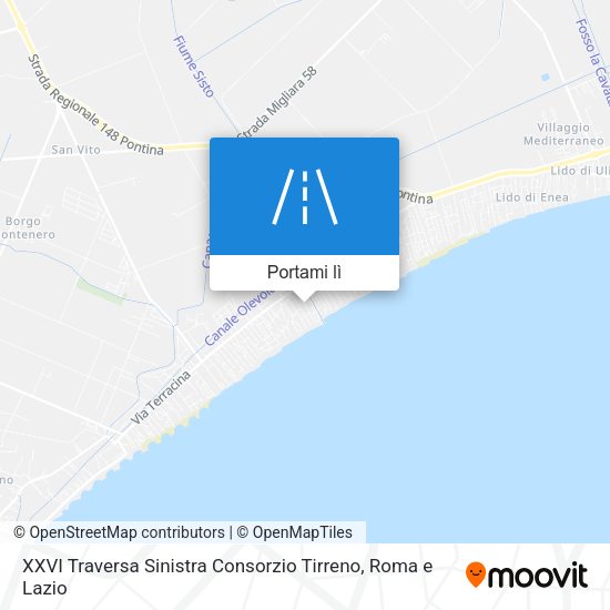 Mappa XXVI Traversa Sinistra Consorzio Tirreno