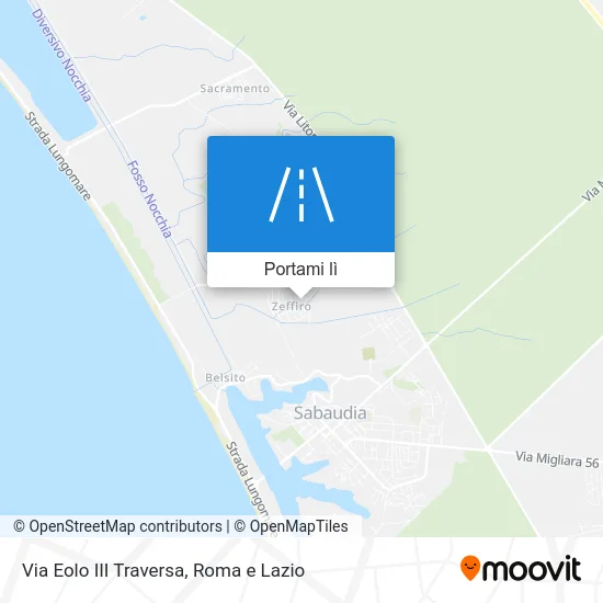 Mappa Via Eolo III Traversa