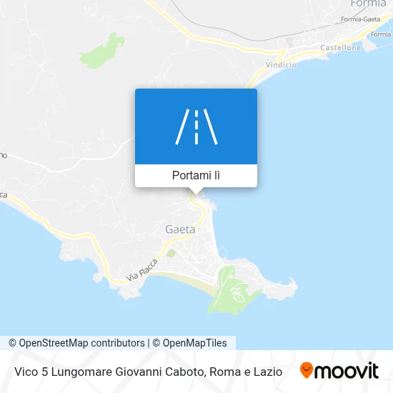 Mappa Vico 5 Lungomare Giovanni Caboto