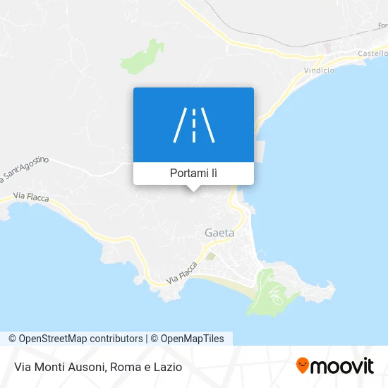 Mappa Via Monti Ausoni