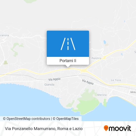 Mappa Via Ponzanello Mamurrano