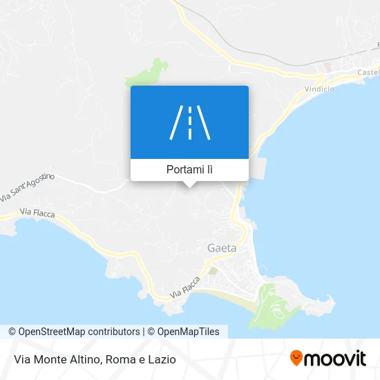 Mappa Via Monte Altino