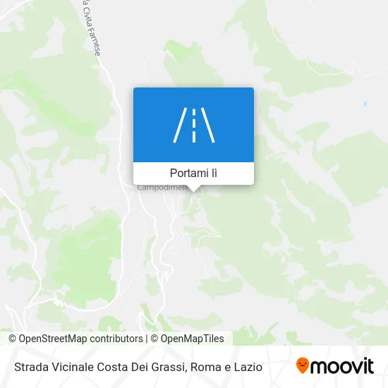 Mappa Strada Vicinale Costa Dei Grassi