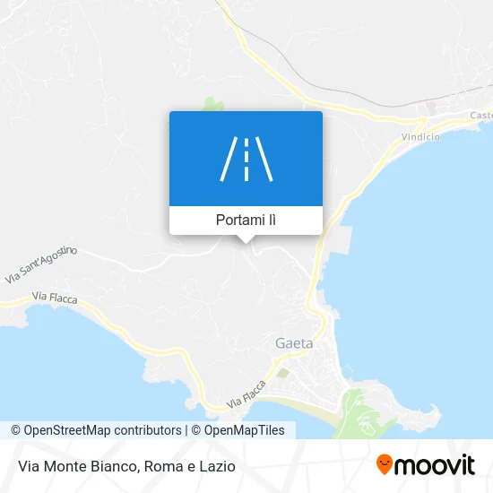 Mappa Via Monte Bianco
