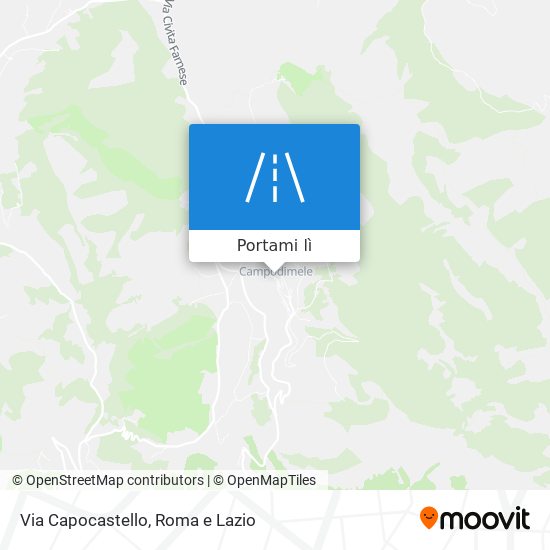 Mappa Via Capocastello