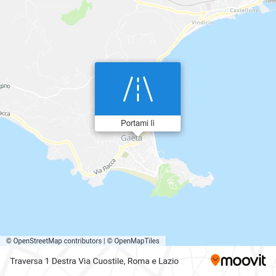 Mappa Traversa 1 Destra Via Cuostile