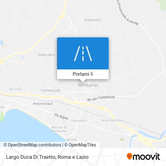 Mappa Largo Duca Di Traetto