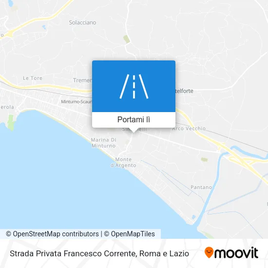 Mappa Strada Privata Francesco Corrente