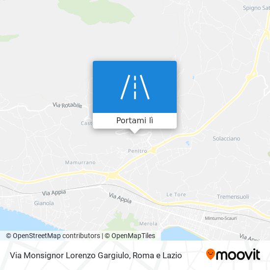 Mappa Via Monsignor Lorenzo Gargiulo