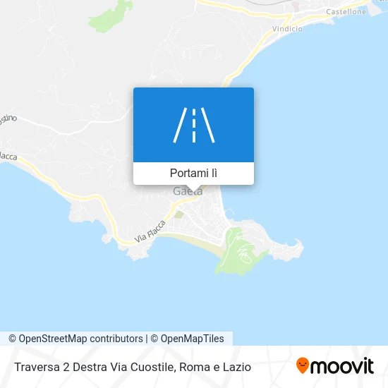 Mappa Traversa 2 Destra Via Cuostile