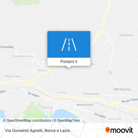 Mappa Via Giovanni Agnelli