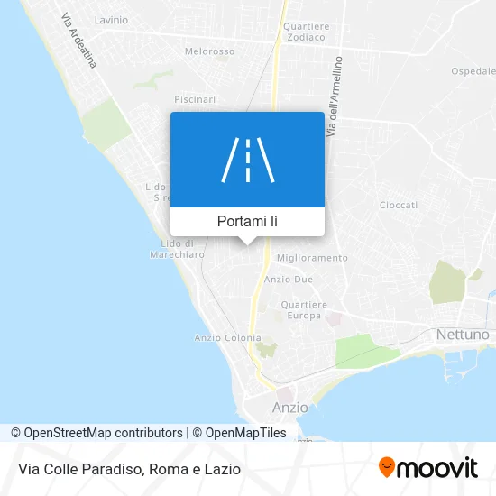 Mappa Via Colle Paradiso