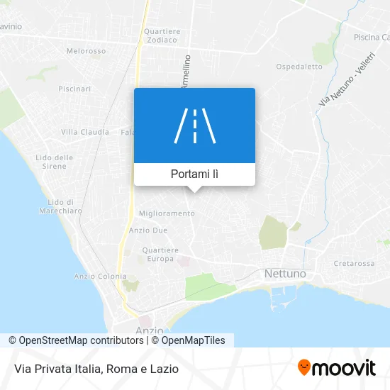 Mappa Via Privata Italia