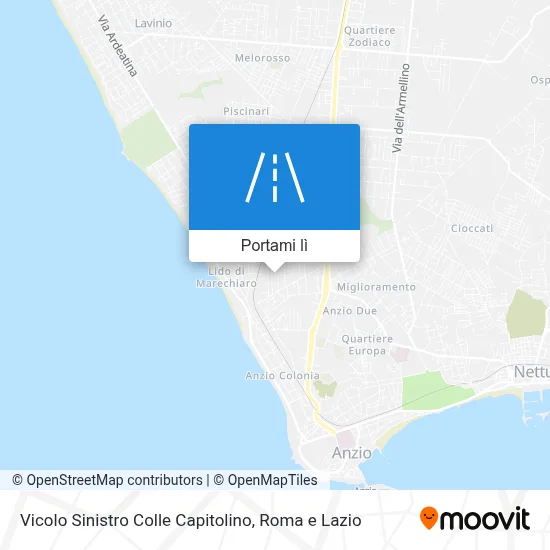 Mappa Vicolo Sinistro Colle Capitolino