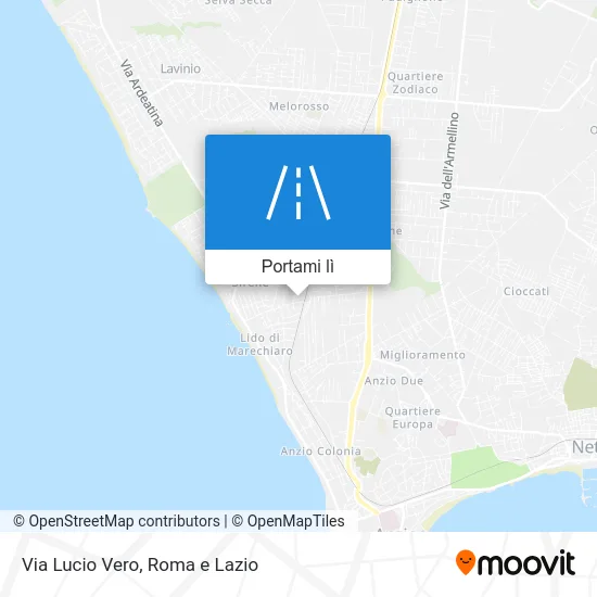 Mappa Via Lucio Vero