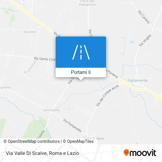 Mappa Via Valle Di Scalve